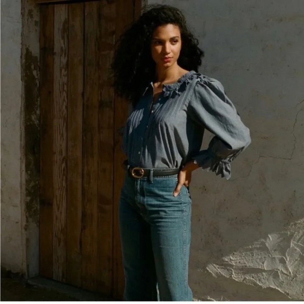 Doên Hickory top in chambray